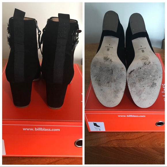 EUC - Bill Blass Embellished Bootie - 8 (black) - Picture 7 of 10